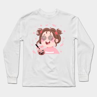 Mini Boba Long Sleeve T-Shirt